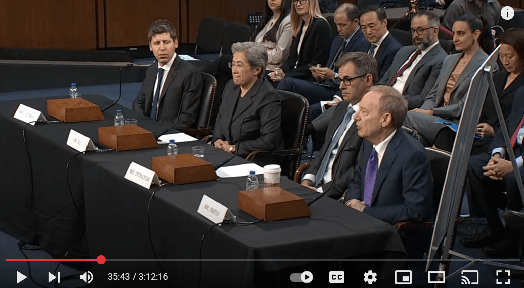 Open AI, AMD, Microsoft on Commerce Committee May 2025